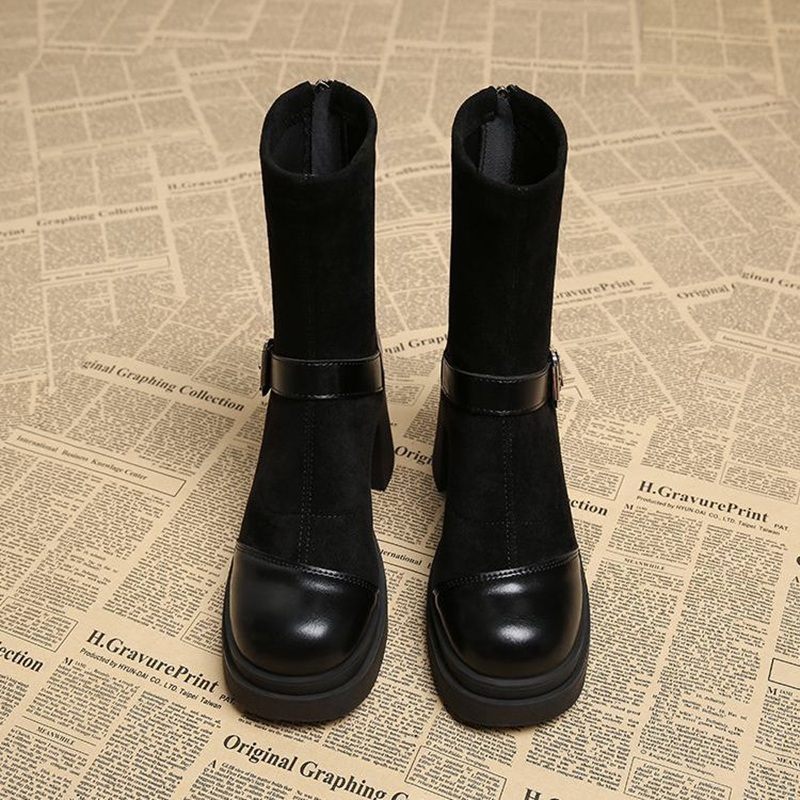 Women Platform Chunky High Hee - No Show Sock Women review and price