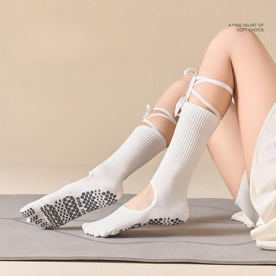 Women's Lace-Up Grip Yoga Sock - Grip Sock Yoga review and price